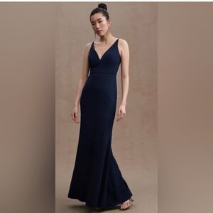 BHLDN Navy Blue Gown